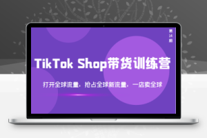 TikTok Shop带货训练营：打开全球流量，抢占全球新流量，一店卖全球（第14期）